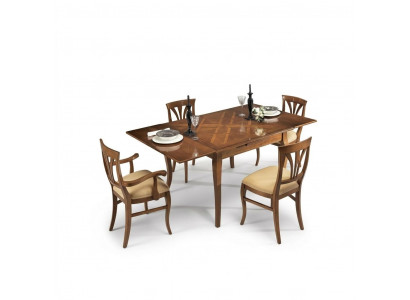 Eettafelgroep 4x stoelen eetset stoel set tafel 5-delig set Nieuw