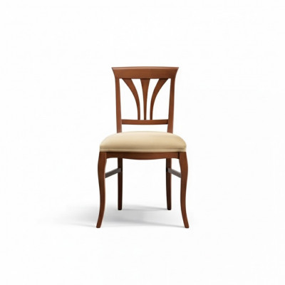 Stoel zonder armleuning Eetkamerstoel Hout Eetkamer Bruin Design Klassiek