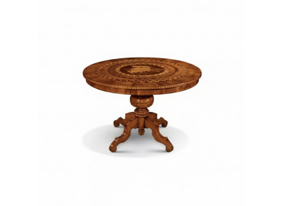 Eettafel Eetkamer Bruin Rond Klassiek Tafelontwerp Hout Luxe Meubels