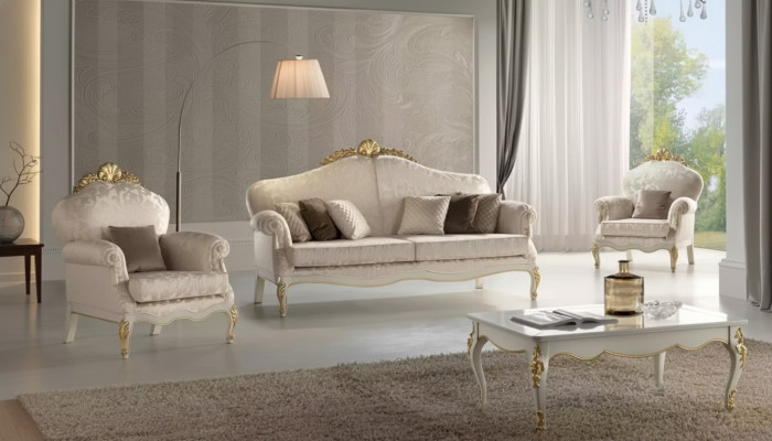 Compleet set 4-delig woonkamersofa 3-zits fauteuil groep nieuw