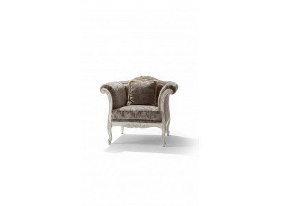 Fauteuil 1-zits beklede bankstellen Luxe design Textiel Bank Grijs Bank Nieuw