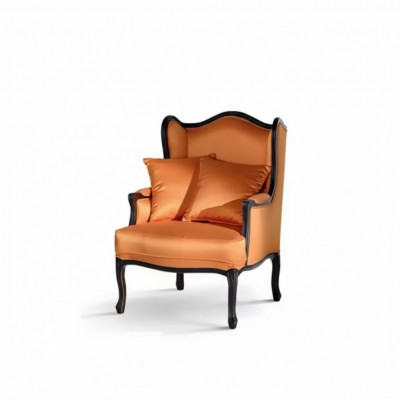 Klassieke fauteuil bank 1 zitter ontwerp textielbanken gestoffeerd nieuw