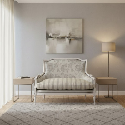 Bankstel 2-zits gestoffeerde banken Design Luxe Banken Luxe Wit Nieuw