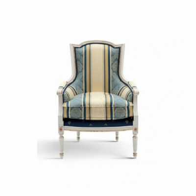 Fauteuil Bank Bekleding 1-Zits Design Luxe Bankstellen Banken Stof Nieuw