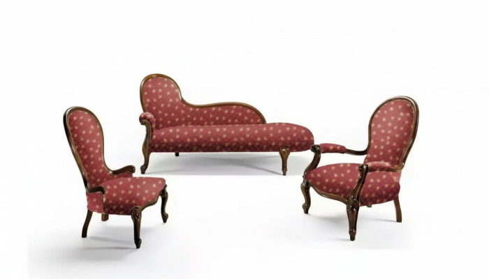 Lounge Bank Ligstoel Bekleding Liggen Klassiek Chaise Longue Club Bruin Nieuw
