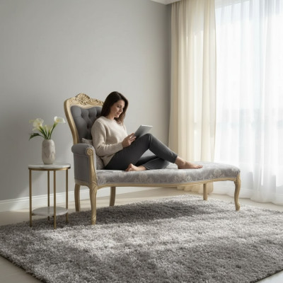 Klassieke woonkamer bank ontwerper gestoffeerde bank Chesterfield nieuw