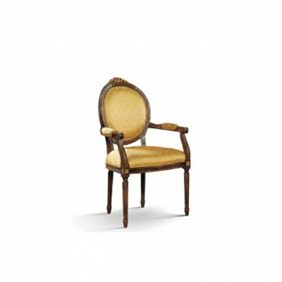 Klassieke stoel Armstoel Houten stoel Eetkamerstoel Luxe houten meubels Nieuw