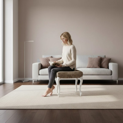 Zitkussen Bank Kussen Zitpoef Bank Stof Hout Stijl Designer Nieuw