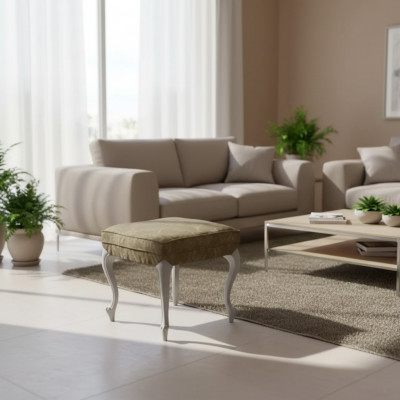 Zitkussen Bank Kussen Zitpoef Bank Stof Hout Stijl Designer Nieuw