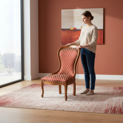 Fauteuil 1-zitbankbanken Stof Woonkamer Textiel Luxe Meubels Eenzitter Nieuw
