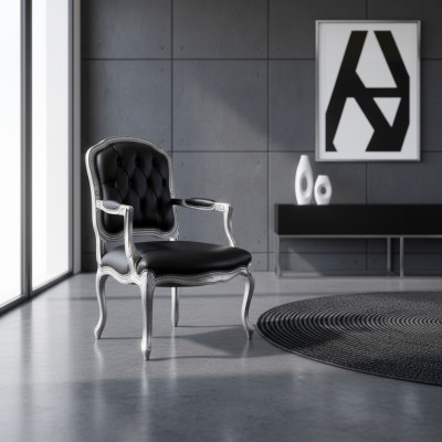 Luxe design stoel Italiaanse stijl meubels éénzitter houten fauteuil nieuw
