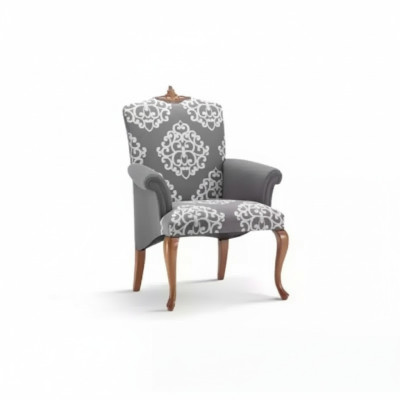 Fauteuil Woonkamer Ontwerp Elegante meubels Grijs Klassiek 1-zits Luxe