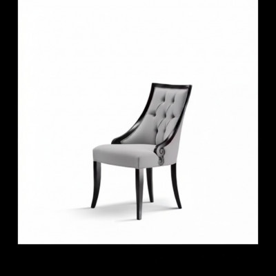 Stoel luxe meubels woonkamer eetkamer houten meubilair Grijs fauteuil nieuw.