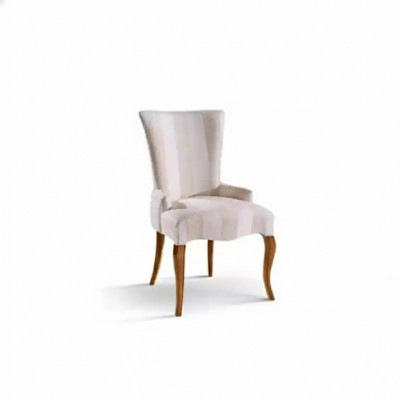 Klassieke stoel Luxe houten leunstoel Houten eetkamerstoel ontwerp