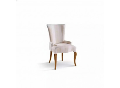 Klassieke stoel Luxe houten leunstoel Houten eetkamerstoel ontwerp