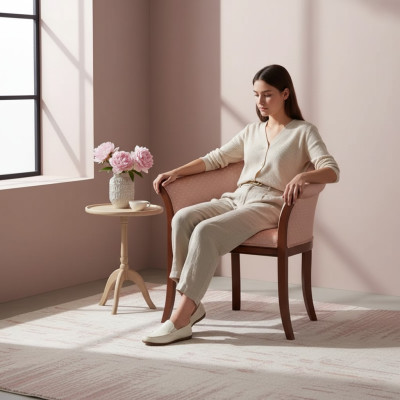 Ontwerp Loungestoelen Eetkamer Fauteuil Gestoffeerde Stoel Fauteuil Leunstoel Nieuw