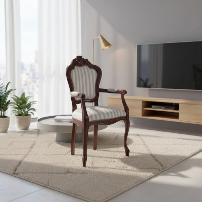 Stoelbekleding Grijs Designerstoel Eetkamer Fauteuil Luxe Meubels Nieuw Staat van het artikel: Nieuw