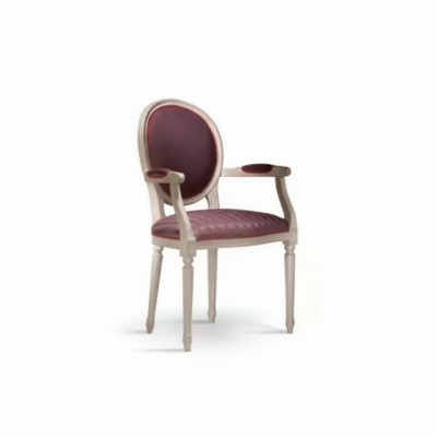 Stoel 1-zits Hout Luxe Met Armleuningen Eetkamer Italiaans Design