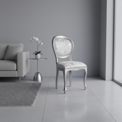 Klassieke stoelen Eetkamerstoel Luxe hout grijs Houten stoel Stoel Leuning