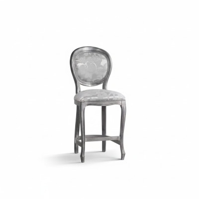 Klassieke grijze stoel designer barkruk houten stoel luxe nieuwe meubels