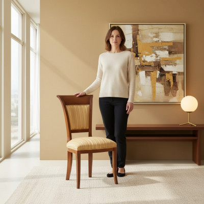 Meubelstoelen Eetkamerstoel Nieuwe Fauteuil Stoel Ontwerp Beklede Stoel Luxe