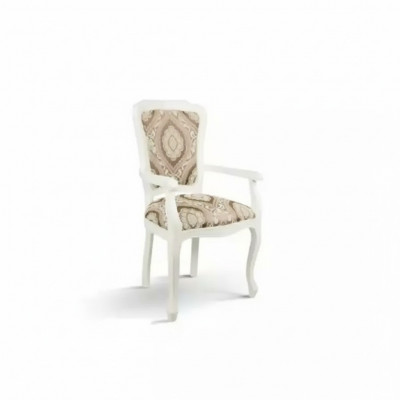 Klassieke stoel eetkamerstoel hout bruin armleuningen houten stoelen