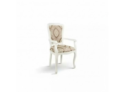 Klassieke stoel eetkamerstoel hout bruin armleuningen houten stoelen