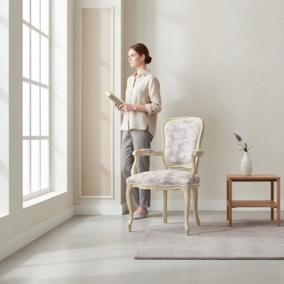Fauteuil met armleuning Luxe stoel Woonkamer Eetkamer Fauteuil