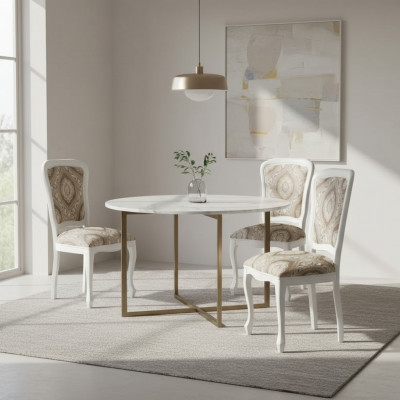 Stoelen Woonkamer Eetkamer Fauteuil Beklede stoel zonder armleuning Luxe