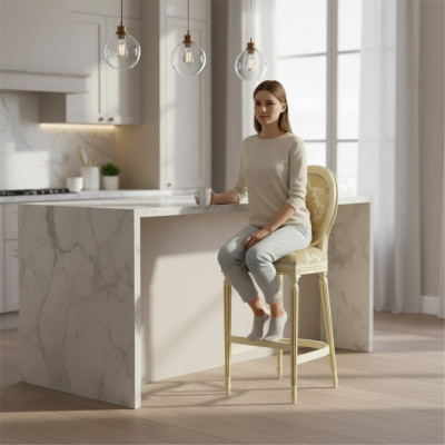 Barstoel Barkruk Stof Design Barkrukken Barkruk Stoelen Italië