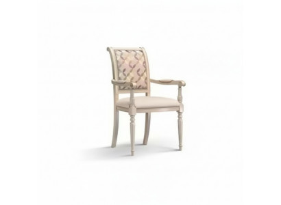 Eetkamer Houten Stoelen Gestoffeerd met Armleuning Beige Stoel Ontwerp Armstoel
