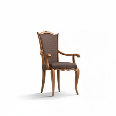 Luxe Nieuwe Fauteuil Stoelen Eetkamerstoel Ontwerp Beklede Stoel Bruin