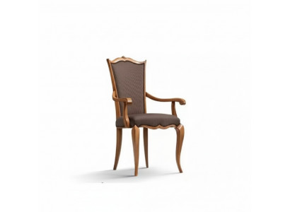 Luxe Nieuwe Fauteuil Stoelen Eetkamerstoel Ontwerp Beklede Stoel Bruin