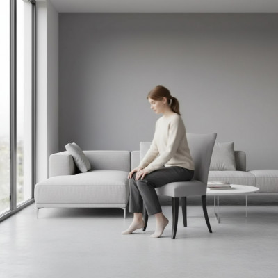 Klassieke stoel ontwerper houten eetkamerstoel luxe houten meubels