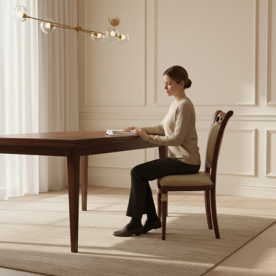 Stoel hout Italiaanse meubels Eetkamerstoelen Luxe Design Massief hout