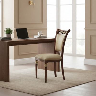 Stoel hout Italiaanse meubels Eetkamerstoelen Luxe Design Massief hout