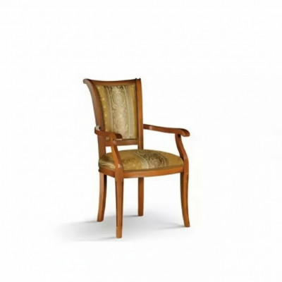 Eetkamerstoel Art Deco Armleuning Eetkamer Design Textiel Luxe Bruin
