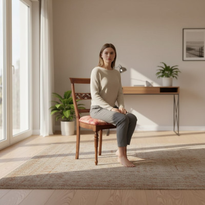 Klassieke stoel ontwerper houten eetkamerstoel luxe hout nieuw meubilair