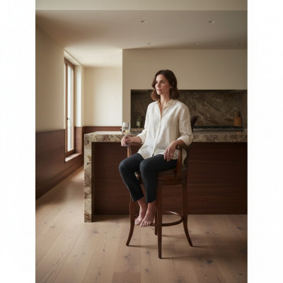 Barkruk Stoelen Stoel Ontwerper Houten Stoel Eetkamerstoel Kruk Bruin