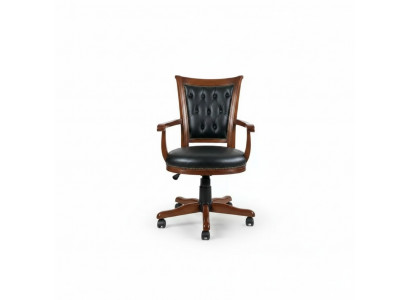 Zwart fauteuil stoel ontwerp gestoffeerde stoelen bureaustoel klassiek nieuw