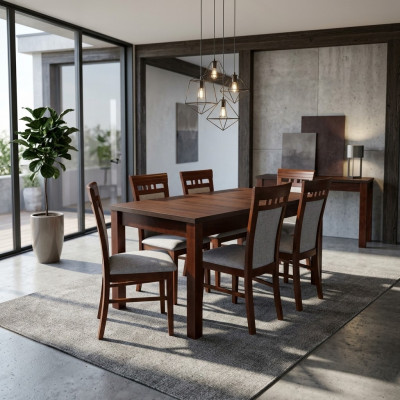 Complete eetkamerset tafel 6x stoelen luxe eetkamerset nieuw