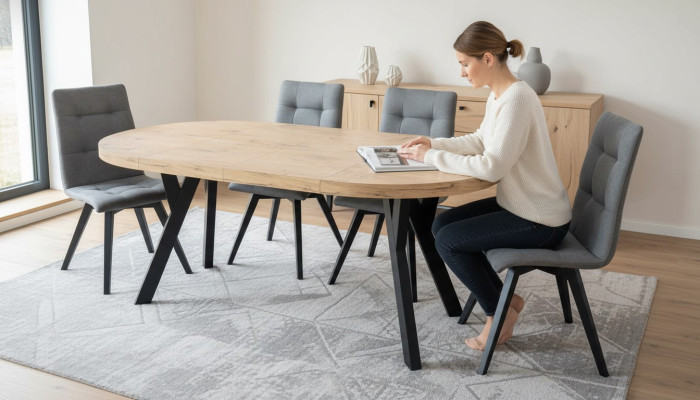 Eettafel 4 x stoelen Eetkamerset Eetgroep Luxe Stoelen Tafel 5-delig.