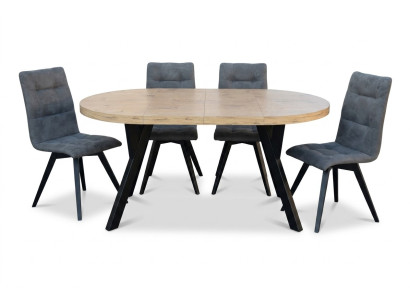 Eettafel 4 x stoelen Eetkamerset Eetgroep Luxe Stoelen Tafel 5-delig.