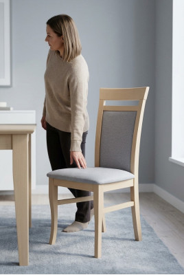 Eetkamerstoel zonder armleuning Klassiek Nieuw Designer Gestoffeerd Zitmeubel