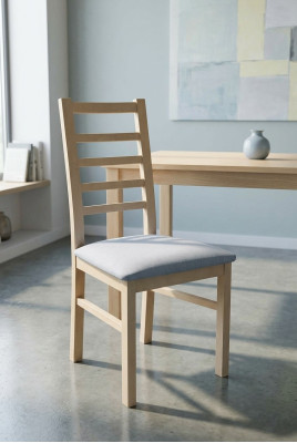 Eetkamerstoel Luxe Modern Fauteuil Woonkamer Meubilair Bruin Hout Nieuw