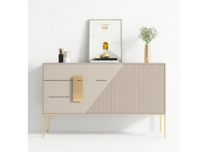 Kommode Sideboard Hout Grijs Eetkamer Design luxe Modern Meubels Nieuw
