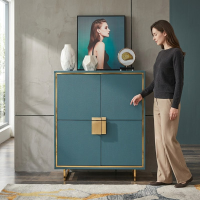 Modern dressoir Blauw Woonkamer Commode Luxe Regaal Meubels Nieuw