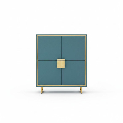 Modern dressoir Blauw Woonkamer Commode Luxe Regaal Meubels Nieuw