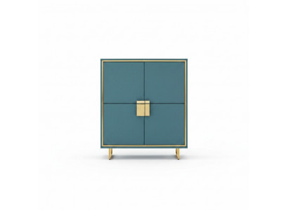 Modern dressoir Blauw Woonkamer Commode Luxe Regaal Meubels Nieuw