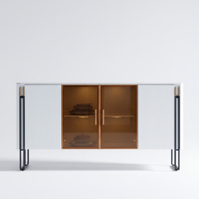 Sideboard Witte Houten Kast Moderne Stijl Woonkamer Commode Dressoir